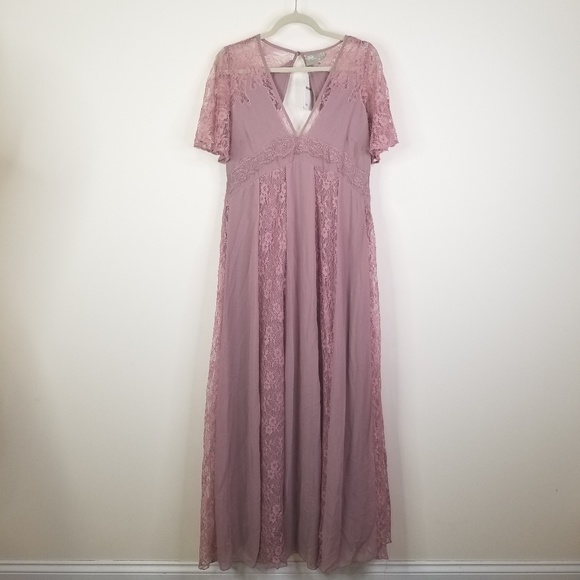 ASOS Dresses & Skirts - ASOS Maternity pink lace maxi dress NWT